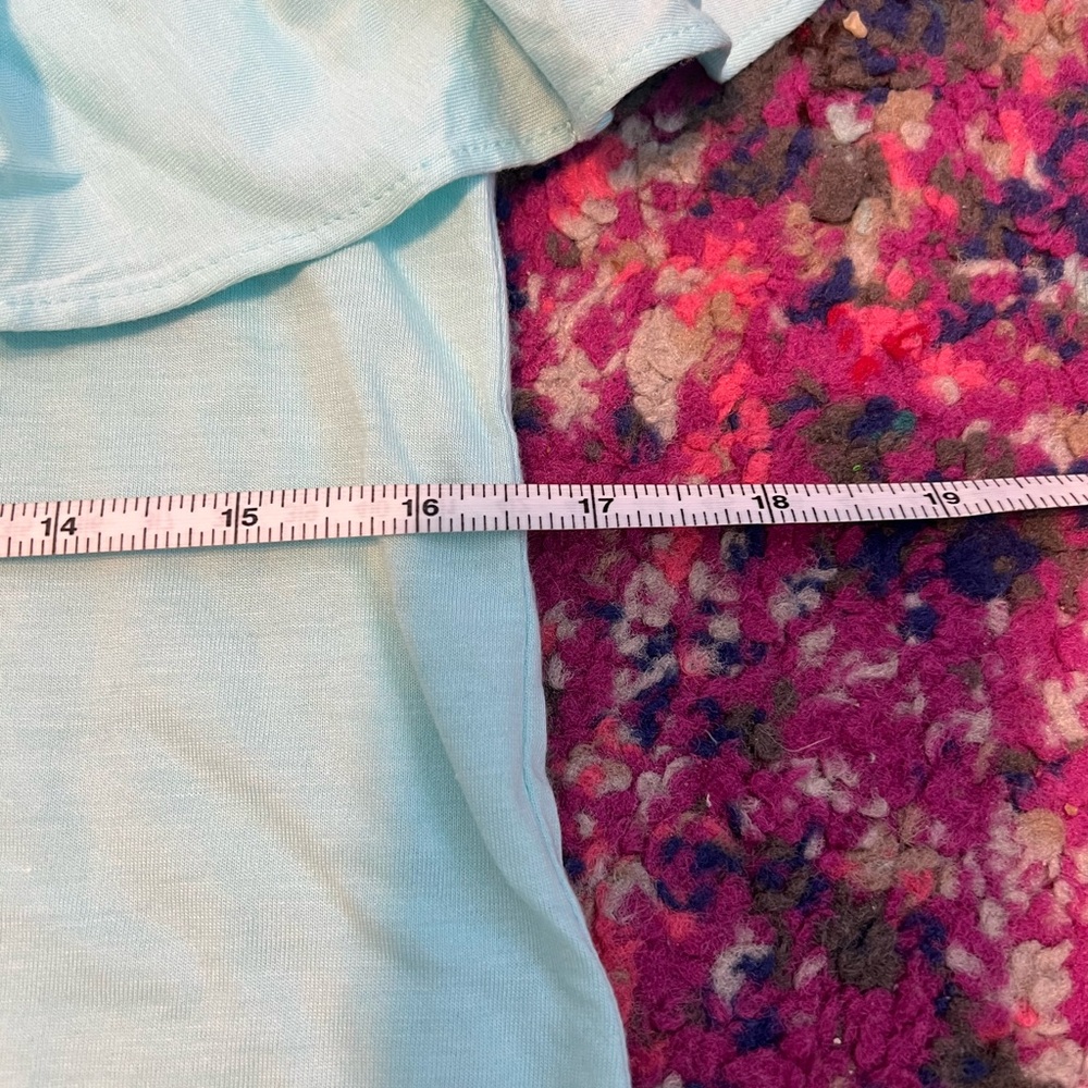 Lilly Pulitzer Light Blue Ruffle Cold-Shoulder Top s - Picture 3 of 7